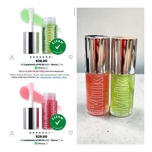 2X Milk Makeup KUSH Hydrating Sheer Lip Oils - Green Dragon & Dream Machine.